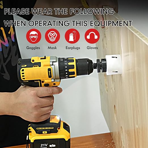 Hole Saw Kit Bi Metal, with 3/4" to 2-1/2" 22 PCS Saw Blades in Case, Hole Saw Set for Metal, Wood and Plastic, with Clean and Smooth Cutting Edge, Fast Chip Removal