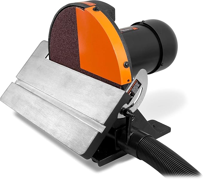 WEN 65812 12-Inch Benchtop Disc Sander with Miter Gauge and Dust Collection System