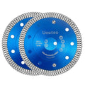 2 Pcs Diamond Saw Blade, 4-1/2 Inch Super Thin Tile Blade, Diamond Saw Blades for Angle Grinder, 4.5" Tile Blade for Smooth Cutting Marble Ceramics Porcelain Tiles(4.5 inch-2Pcs-Blue)