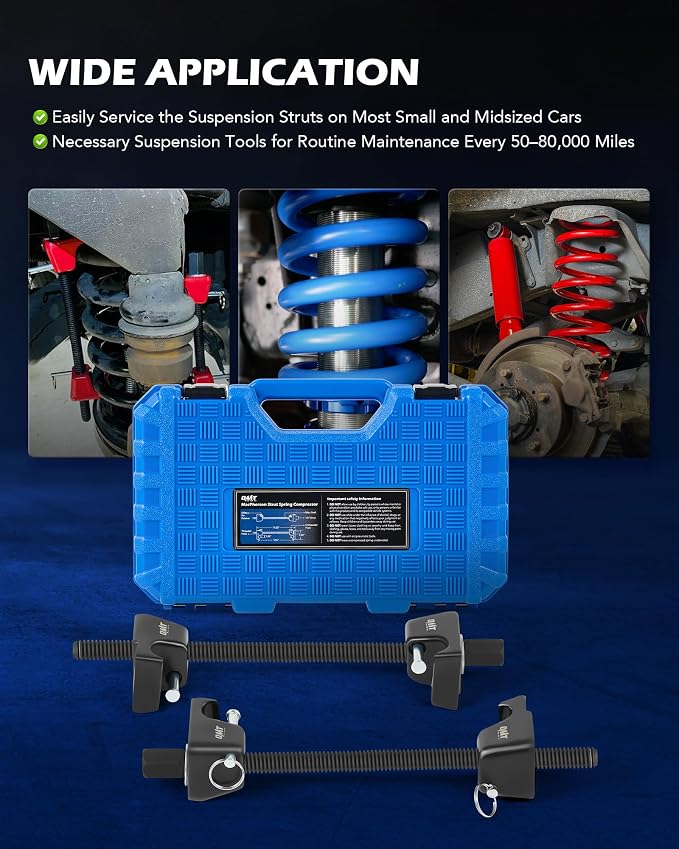 OMT Macpherson Strut Spring Compressor Tool Set with 10.5" Range