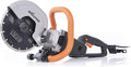 Evolution R230DCT | 9 in. Electric Concrete Saw | Diamond Masonry Blade Included | 15A Motor | 3-1/2" Cut Depth | No Gas, No Fumes | Circular Saw / Disc Cutter / Cut-Off Saw | Brick & Concrete