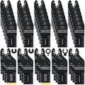 Bionso 55PCS Oscillating Saw Blades, Professional Universal Titanium Multitool Blades for Wood Plastics Metal, Quick Release Multi Tool Kits Fit Dewalt Ryobi Milwaukee Rockwell Fein Makita