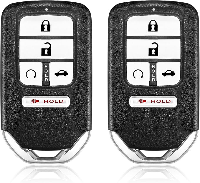 Car Key Fob Remote Keyless Entry Control CWTWB1G0090 433MHz 5 Button Replacement for 2018-2022 Honda Accord 2.0EX-L EX Tour - 2 Pack