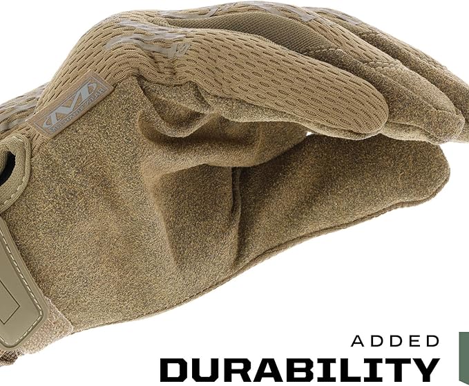 Mechanix Wear: The Original Coyote Tactical Work Gloves with Secure Fit, Flexible Grip for Multi-purpose Use, Durable Touchscreen Safety Gloves for Men (Large, Coyote Brown)
