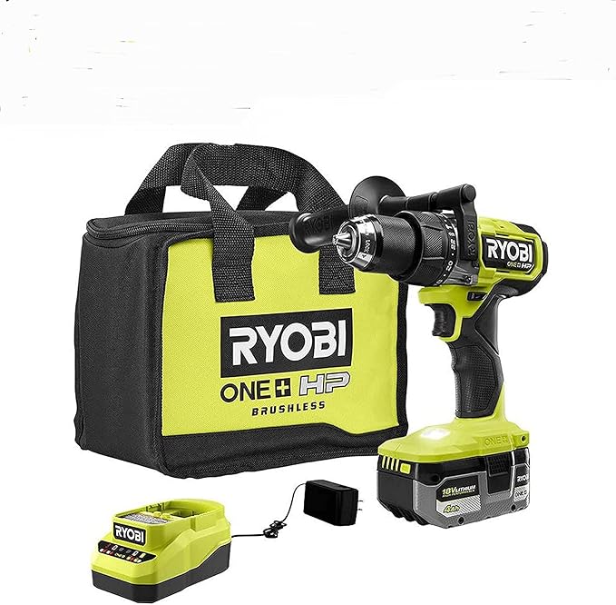 ONEAND HP 18V BRUSHLESS Cordless 1/2 in. Hammer Drill KIT with 1 4.0 AH HIGH Performance