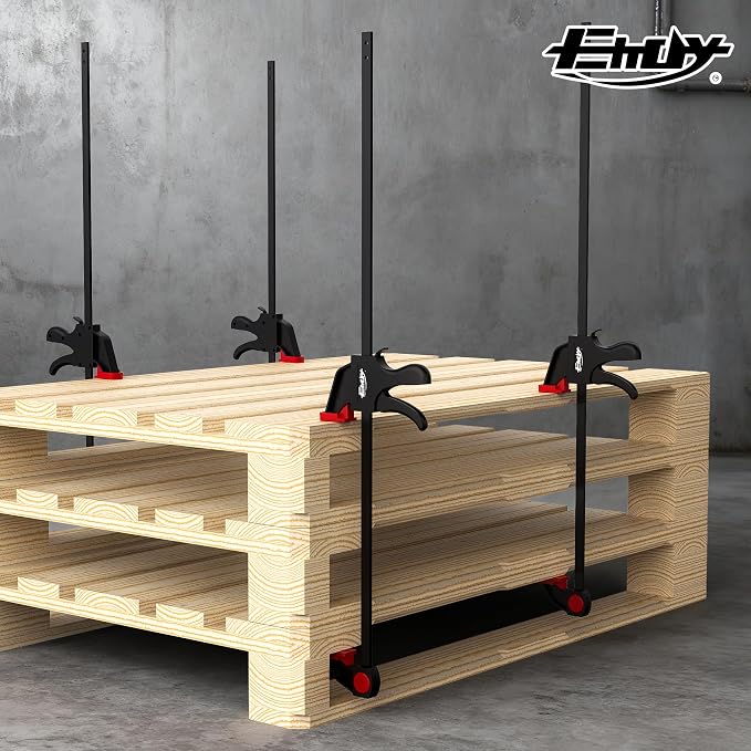 36" Bar Clamps for Woodworking 2-Pack, One-Handed Clamp/Spreader, Light-Duty Quick-Change F Clamp with 170 LBS Load Limit, Ideal for Woodworking/Carpentry/Home Improvement/DIY