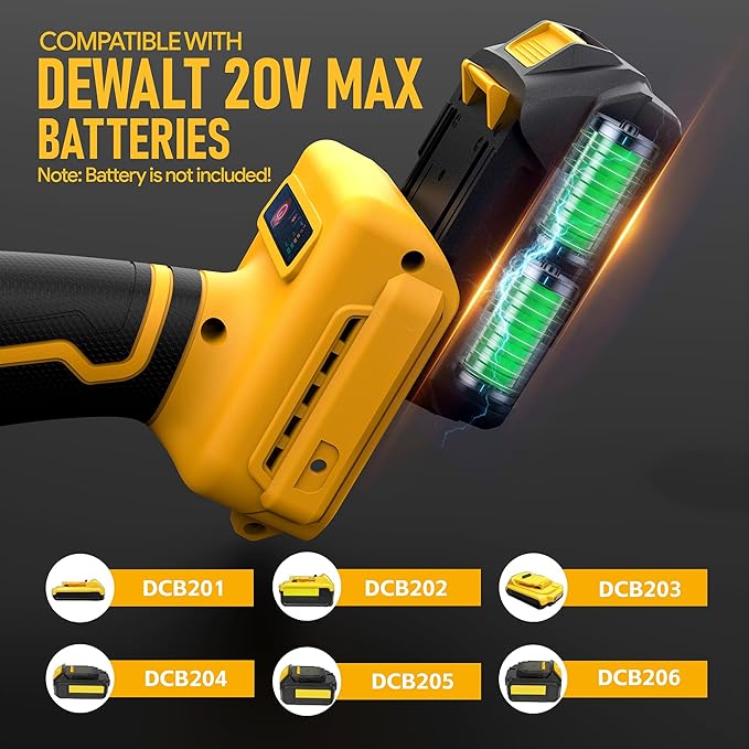 Cordless Cut Off Tool Compatible With DeWalt 20V MAX Battery(NO Battery) 3" Brushless Mini Circular Saw with Blades,19000RPM,Removable Dust Cover for Metal/Wood/Tile/Plastic
