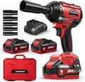 ARCCAPTAIN Cordless Impact Wrench, 1500N.m (1106Ft-lbs) 1/2" High Torque Impact Gun, 15C High-Rate 2x4.0Ah Batteries, 20V Power Impact Driver, Supports Up to 40mm Socket for Heavy Truck/Car/Pickup