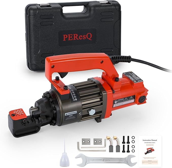 Electric Rebar Cutter, Portable 1300W Hydraulic Rebar Cutting Tool, Cuts up to 3/4 inch (#6) 4-20mm, 120V Corded, 1.5s Fast Cut, Model PC-20