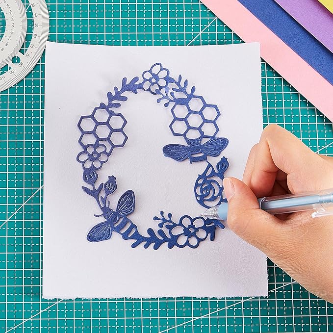 6 Pieces Art Cutting Tools Knife Pen Craft Paper Cutter Pen Carving Tools for DIY Kit Scrapbooking Drawing and Crafting Utility Precision Paper Cutting Tool