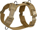 OneTigris Soft Padding No Pull Dog Vest Harness for Medium and Large Dogs | High-tensile Nylon, Adjustable, Reflective, 1 Handle, 3 D-rings, Lightweight, Tough, Easy on/off Tactical Dog Harness