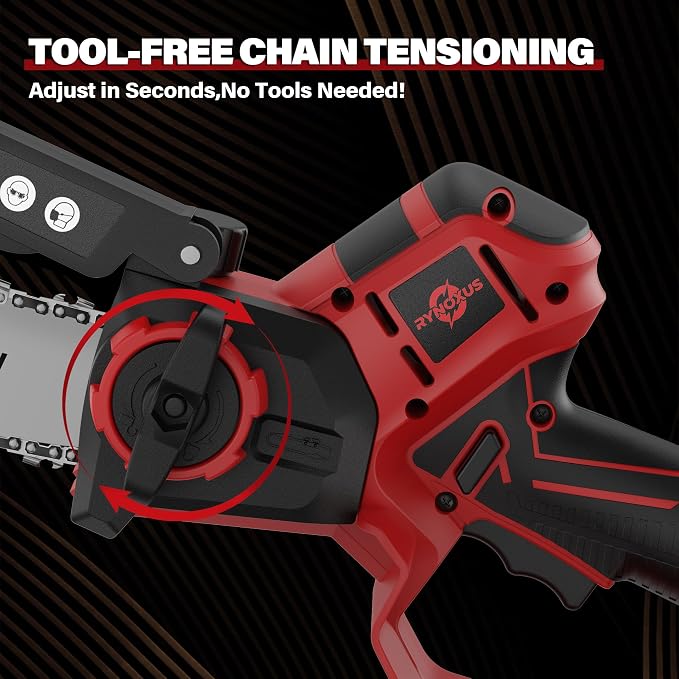 Mini Chainsaw for Milwaukee M18 Battery, 8-Inch and 6-Inch 2-IN-1 Cordless Electric Chain saw with 800W Brushless Motor and Auto-Oiler, Garden Tool for Woodworkers, Campers(Tools only)