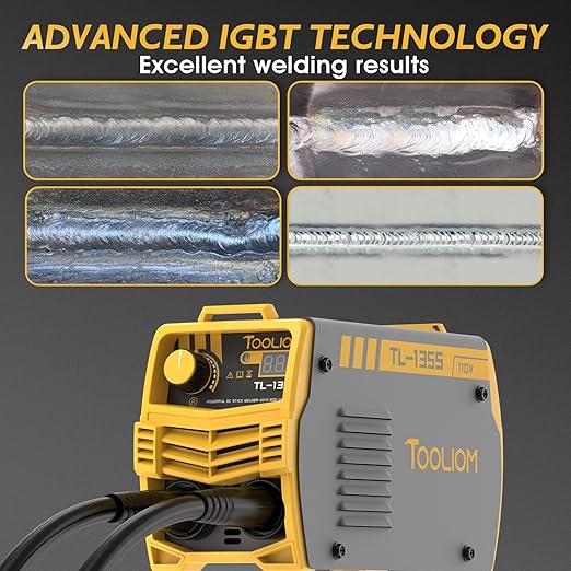 TOOLIOM 135A 110V Mini Stick Welder MMA ARC Welder Machine DC Inverter Welder with Digital Display Portable Welding Machine for 110V Only - Not for 220V