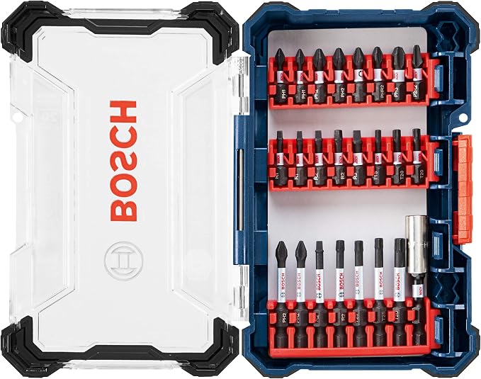 Bosch Cordless Electric Screwdriver 12V Kit + Bosch 24-Piece Screwdriving Custom Case Set