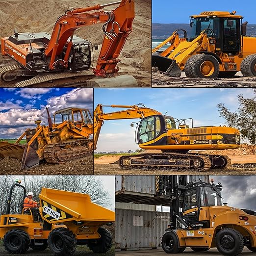 64 Heavy Equipment Keys, Master Equipment Key Set for Cat Caterpillar John Deere Komatsu Volvo Bobcat Kubota JCB Case New Holland Hitachi Hyster Yanmar Takeuchi Contractor Machinery