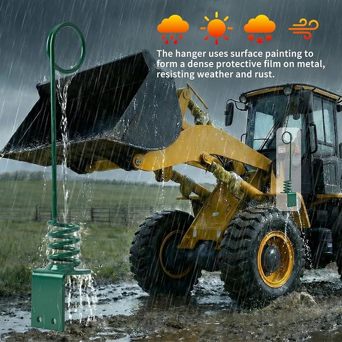 Skid Steer Hydraulic Hose Saver Spring - 0.3" Thick Plate (8cm)