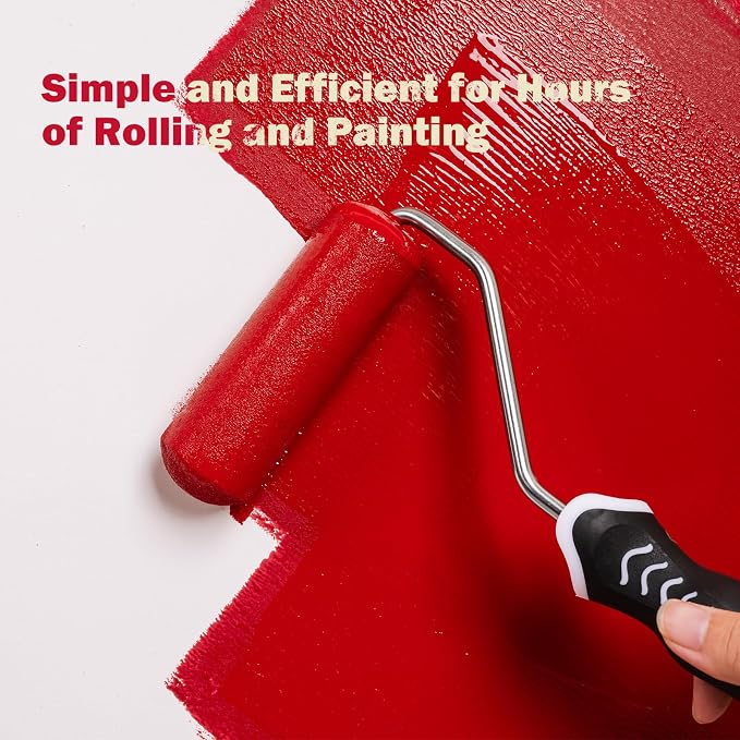 Mister Rui Paint Tray 4 Inch, 11 Pack, Small Paint Roller Tray, Plastic Tray with 10 Liners, Textured Disposable Trays for Painting Walls