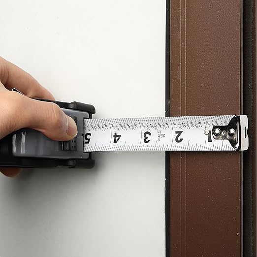 Mr. Pen- Retractable Tape Measure 25 ft, Gray, Easy Read, Steel Retractable Measuring Tape with Fractions, Ideal for Construction & DIY Projects
