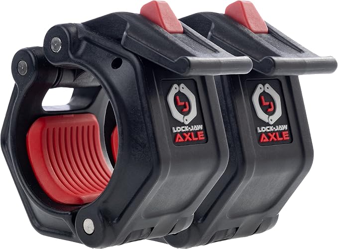 Lock-Jaw PRO 2 AXLE Barbell Collars/Clamps, 1.9" Olympic Bars