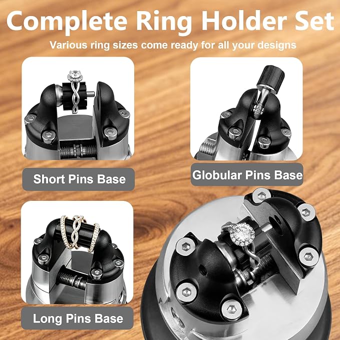 DZQ Ring Making Accessories 39 Pcs for 3 Inch Ball Vise Jewelry Tool