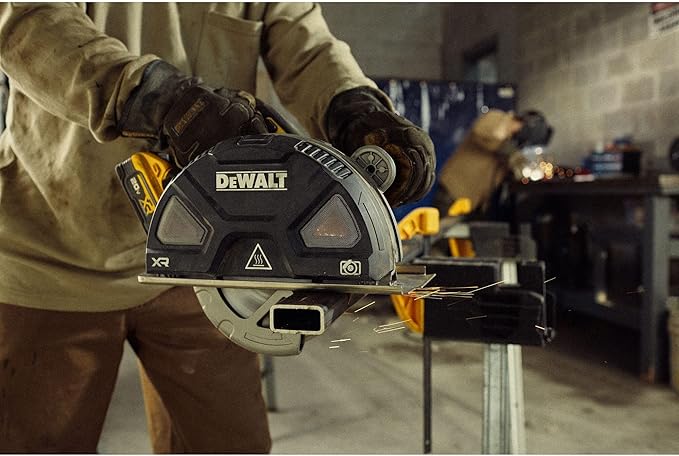 DEWALT 20V MAX XR 7-1/4 Inch Metal Cutting Circular Saw Kit with Circular Saw Blade, Battery and Charger Included (DCS383H1)