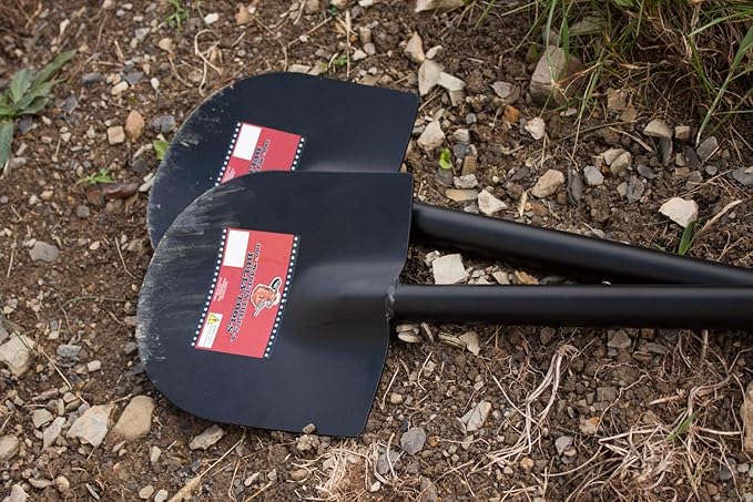 Bully Tools 12-Gauge Caprock Shovel – Heavy Duty All-Steel Construction Shovel with Long Handle, Closed-Back Design, Ideal for Digging, Breaking Rock, Clay, Roots & Dense Soil – 100% Made in The USA