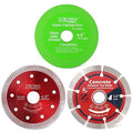 ZORUNNA 4 1/2'' Diamond Blade for Angle Grinder 3 PCS- Mesh Tile Saw Blade, Green Glass Cutting Disc, Segmented Concrete Cutting Saw Blade,Perfect for Cutting Granite, Stone, Ceramic, Brick, Block.