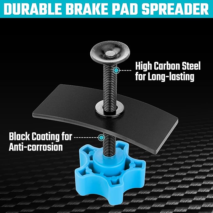 DURATECH Brake Caliper Compression Tool, Brake Pad Spreader for Compress Inner Brake Pads & Reset Pistons, Disc Brake Pad Spreader Tool for Most Cars and Light Trucks