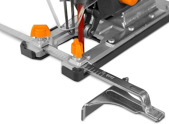 WEN 33606 6.6-Amp Variable Speed Orbital Jig Saw with Laser and LED Light,Black, Silver