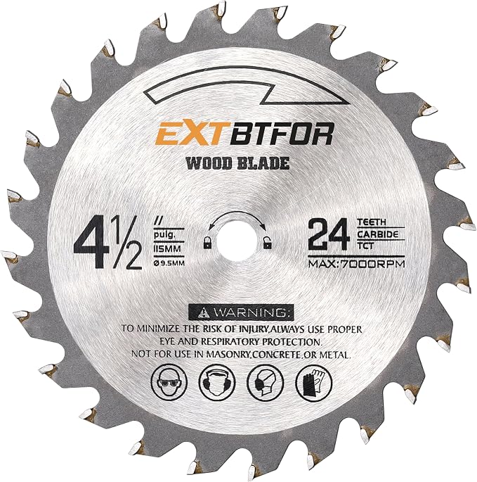 Circular Saw,4-1/2" Mini Circular Saw Cordless with 5PCS 4-1/2 Saw Blades