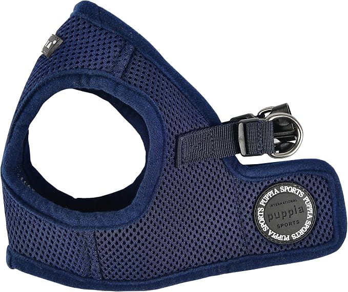 PUPPIA International PUAH305NYLG Soft Harness B Vest, Large, Navy