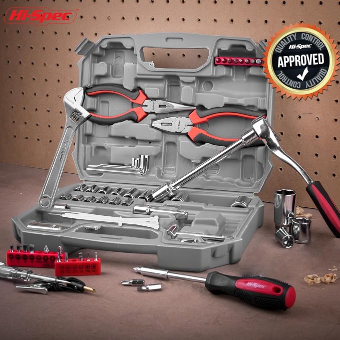 Hi-Spec Metric Auto Mechanic Tool Set Motorcycle & Car Tool Kit Trucks