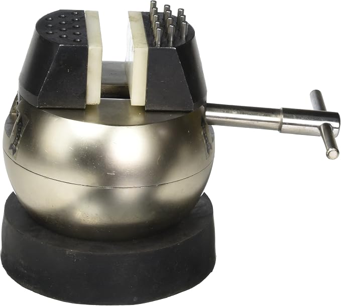 SE 5" Engraving Block Ball Vise Setting Jewelry with Pins, Rubber Base - JT-GB90