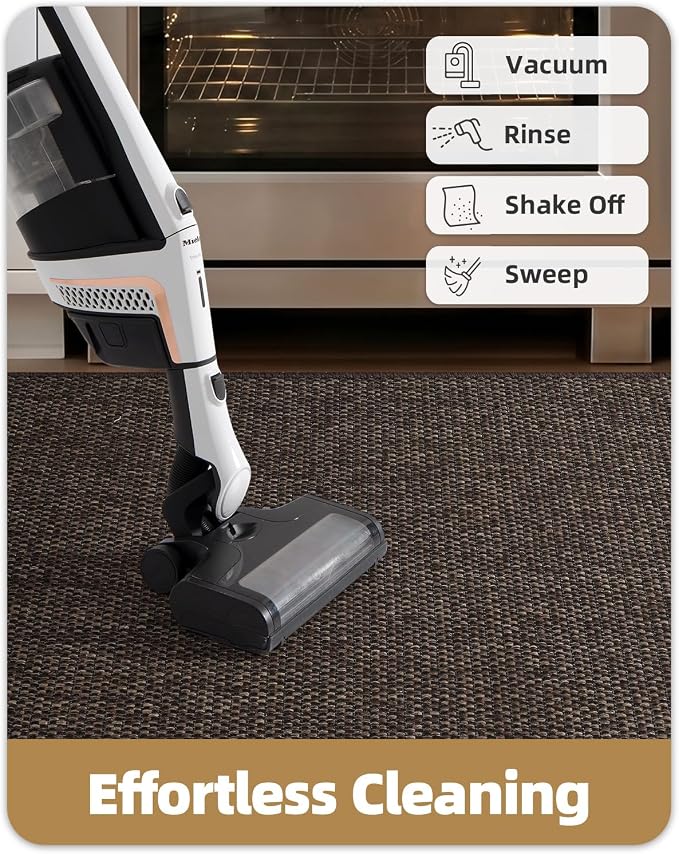 Color&Geometry Kitchen Rugs and Mats Non Slip Washable, Absorbent Woven Kitchen Runner Rug Easy to Clean Kitchen Floor Mats for in Front of Sink, Laundry Room, Hallway, 17”x71”, Brown
