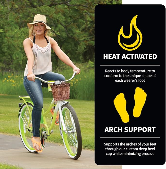 Telic Unisex Adult Energy Flip Flop Arch Support Cushioned Sandals