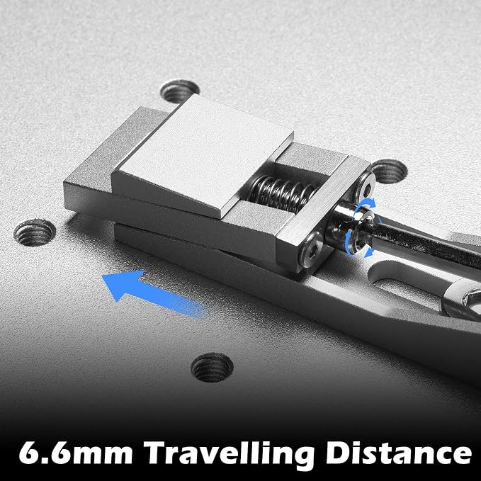 Genmitsu Upgrade CNC Router Vise Clamp for Large Woodworking & Metalworking Project, Low Profile Aluminum Toe Clamp, Size 4.2" x 0.9" x 0.6" (106mm x 22mm x 15mm), 2PCS
