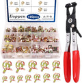 140Pcs 6-22mm Spring Band Hose Clamps Assortment Kit with Swivel Flat Band Fuel Hose Clamp Plier - 12 Sizes Fuel Line Silicone Vacuum Hose Low Pressure Air Clamps