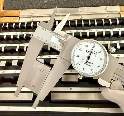 iGAGING® Premium Heavy Duty Dial Caliper, Extended Range 0-12", Stainless Steel, Protective Case, #100-120-HD12