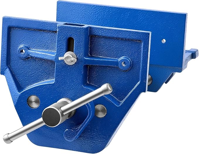 VEVOR Woodworking Vise, 7 Inch Jaw Width, Quick Release Wood Bench Vise, 8 Inch Max Jaw Opening, Heavy-duty Cast Iron Construction, Workbench Vice with Adjustable Front Stop, for Woodworking Drilling