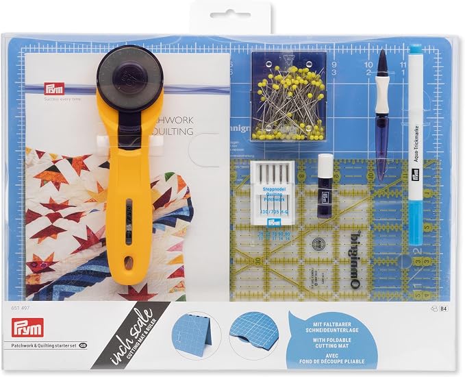 Prym Patchwork & Quilting Starter Set (inch Scale), Blue, GB