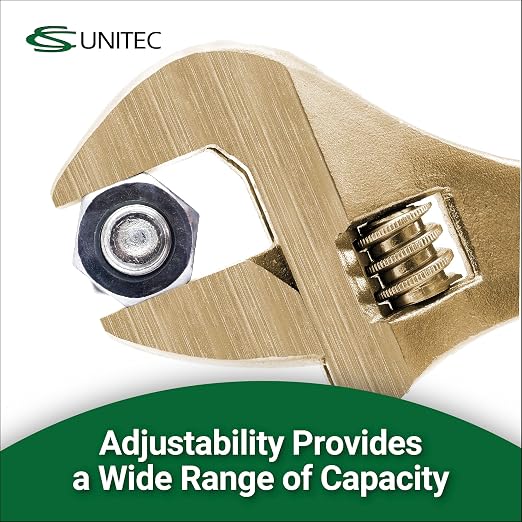 CS Unitec | EX501-12B | Non-Sparking 12" Adjustable Wrench - Copper Beryllium, TUV Certified