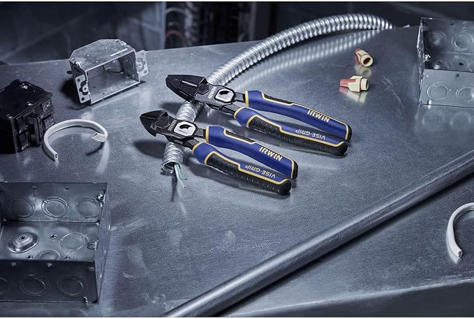 IRWIN VISE-GRIP Pliers, PowerSlot High Leverage Lineman's, 9.5 Inch (IWHT84000)