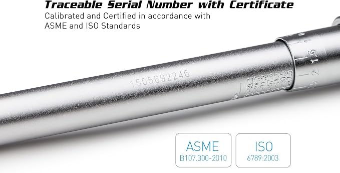 Capri Tools 31200 30-150 Inch Pound Industrial Torque Wrench, 1 4" Drive, Matte Chrome