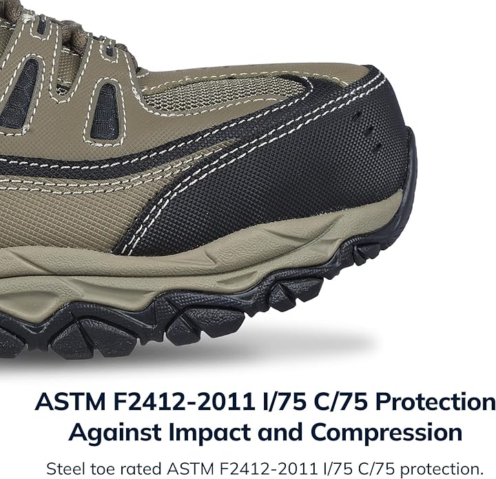 Skechers Men's Cankton Steel Toe Construction Shoe - Electrical Hazard Rated, Memory Foam