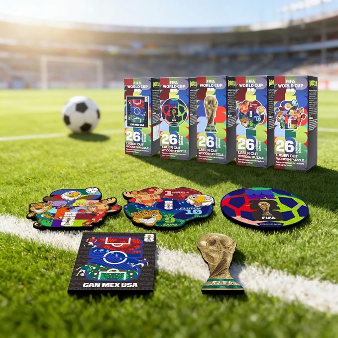 FIFA World Cup 2026 Field 26PCS Wooden Pocket Puzzle