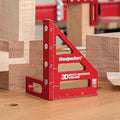 Woodpeckers 3D Multi-Marking Square, Inch Version, USA Made, Feature Packed Aluminum Woodworking Square for Layout, Joinery, Assembly Check
