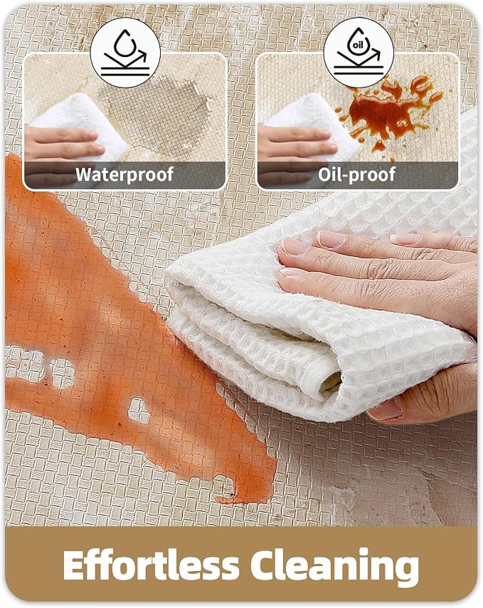 Color&Geometry Marble Kitchen Mats for Floor 24x87, Non Slip Wide & Large Kitchen Runner Rug, Easy Clean, Oil & Water Resistant, Anti Fatigue Foam Standing Mat for Sink, Laundry, Office, Gold