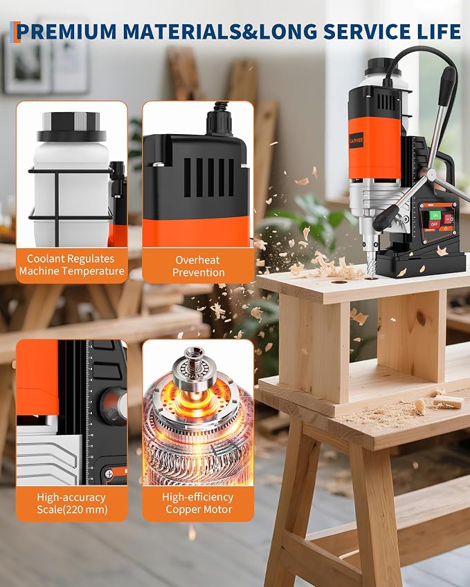 Garvee Magnetic Drill, 1650W