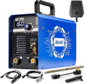 RILAND 160A Stick Welder, 110V/220V ARC/Lift TIG Welding Machine, IGBT Inverter Portable MMA Welders with Hot Start, Arc force and Anti-Stick for Home & Light Industry