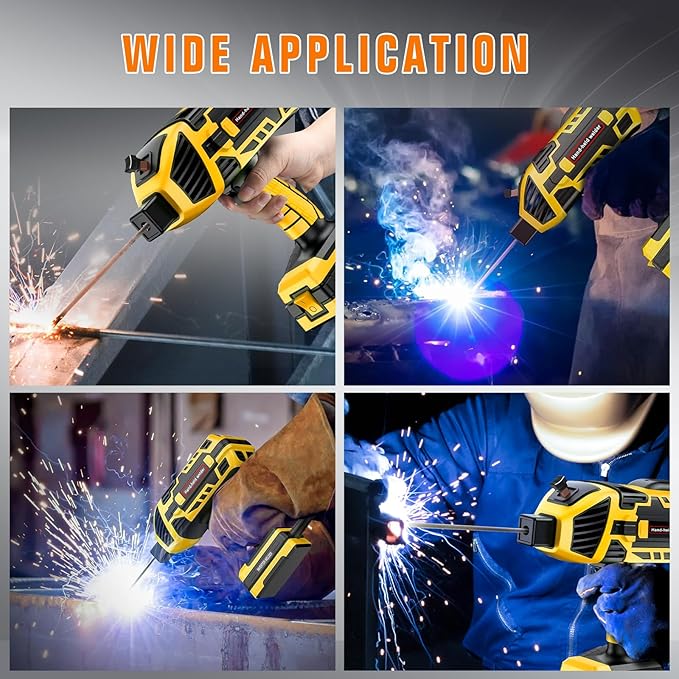 Handheld Welding Machine 110V 120A Portable Electric Welder Machine ARC Welder Gun with IGBT Inverter 5 Variable Current Adjustment for 3/32"-1/8" Welding Rod Tool